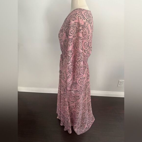 Maje Metallic paisley-print jacquard maxi dress size 40 Large - Picture 5 of 8